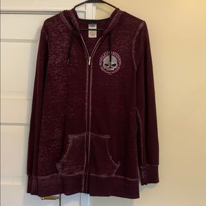 Harley-Davison Zip Up Hoodie